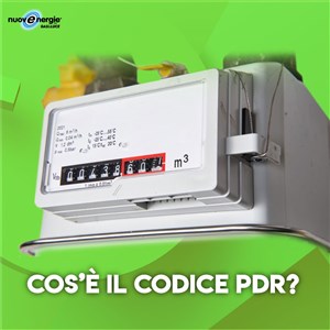 cos'è il codice PDR della fornitura gas