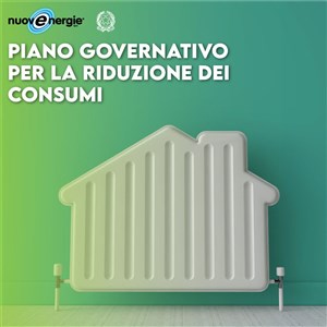 Piano governo per riduzione consumi energetici
