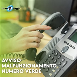 malfunzionamento numero verde