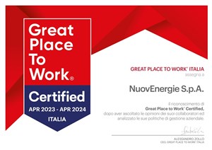 Nuovenergie Great Place to Work 2023