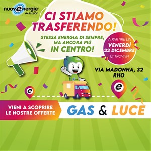 Nuovenergie Rho si trasferisce