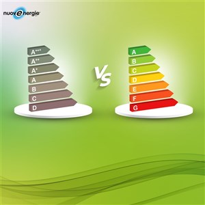 Confronto vecchie e nuove classi energetiche elettrodomestici