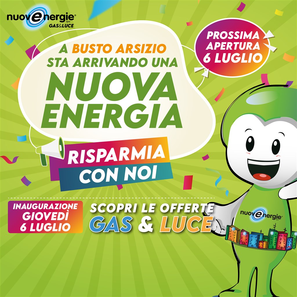 Inaugurazione negozio partner Nuovenergie a Busto Arsizio