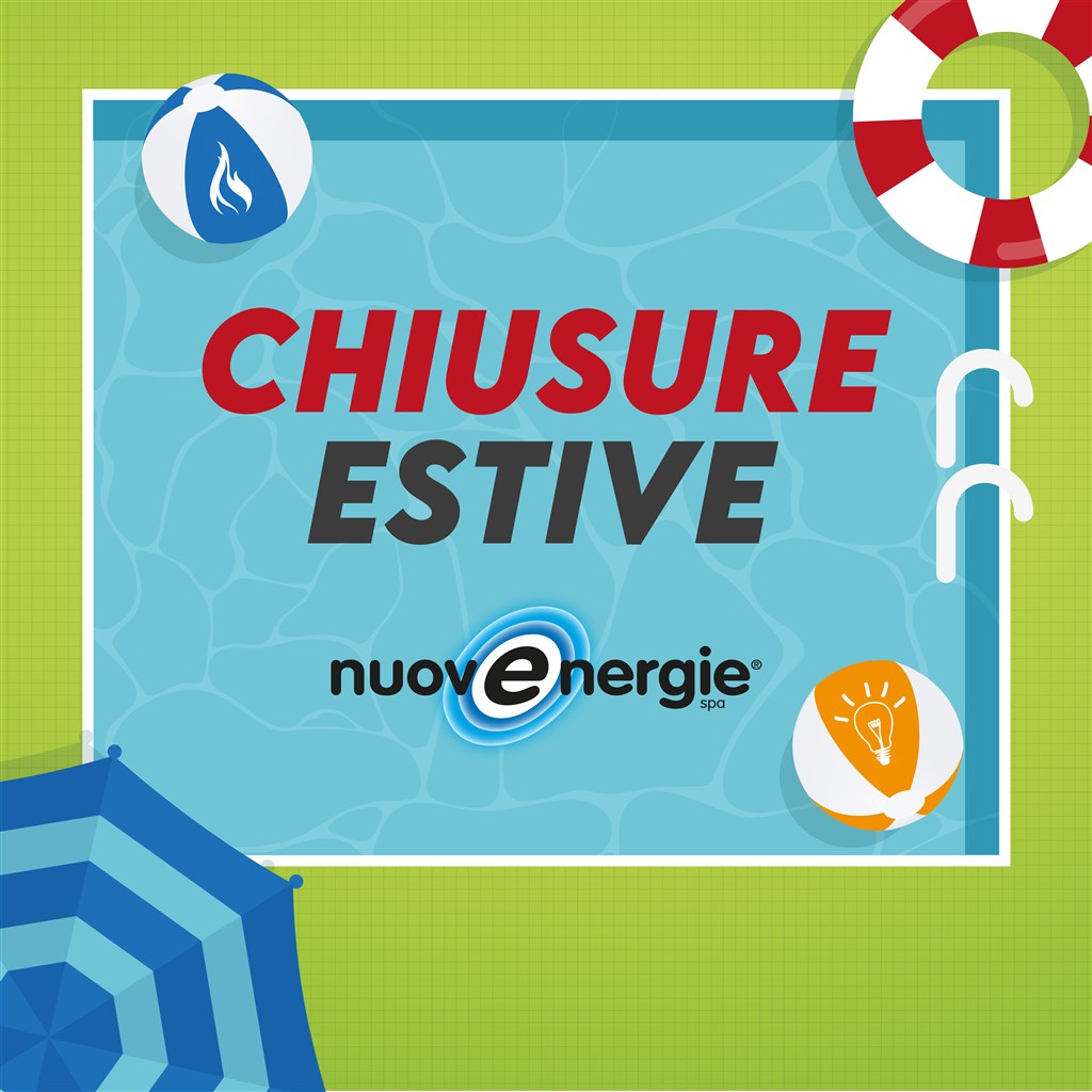 chiusure estive 2023 negozi Nuovenergie