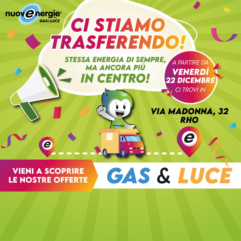 Nuovenergie Rho si trasferisce