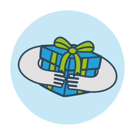 Icona vantaggi Nuovenergie per te regalo compleanno