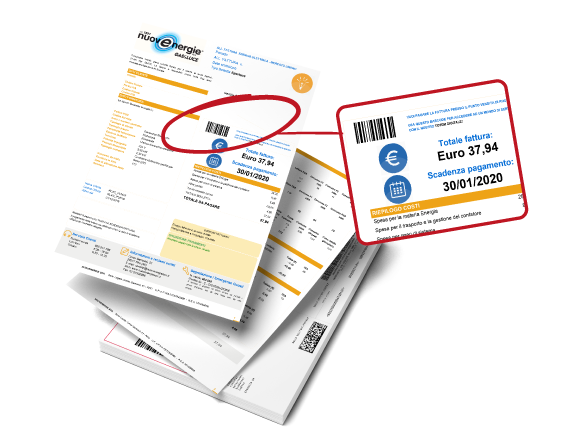 Dove trovo il barcode sulla bolletta Nuovenergie